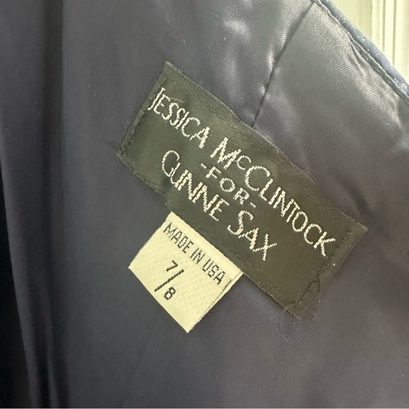 Gunne Sax Vintage Dress Long Strapless Glitter Whimsigoth Prom Formal Size Small - Picture 7 of 9